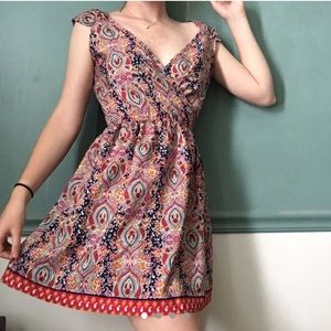 ✌️sold✌️ Printed Cap Sleeve Dress